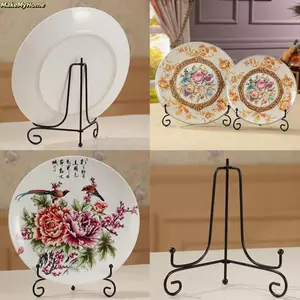 Giá Để Đĩa MAKEMYHOME Trang Trí Nhà Cửa Giá Đỡ Sách Bát Khung Tranh Sắt Đen