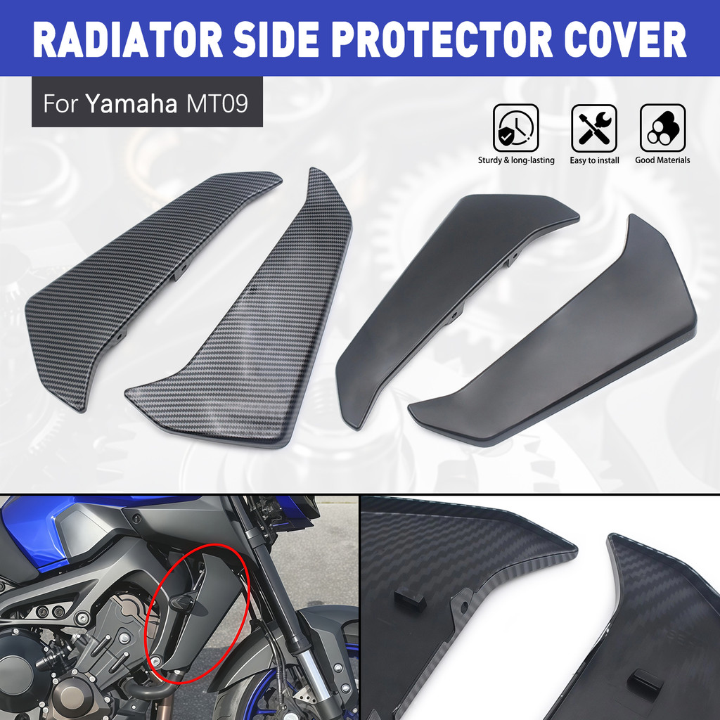 Phụ tùng xe máy ABS Nhựa Tản Nhiệt Bên Tấm Bảo Vệ Bao Fairing Cho MT09 MT-09 MT 09 2017 2018 2019 2020