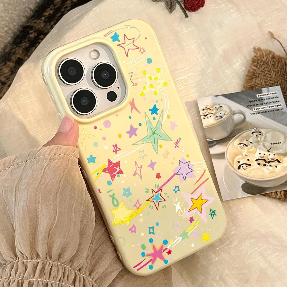 Ngôi sao Đảng Ứng dụng iPhone 1716/15/14 Trường hợp 13/12/11xr Dễ thương 8/7