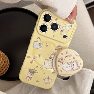 [Sheren] Ốp điện thoại mèo lười ngủ Thích hợp cho i17 16 15 14 13 12 11 pro max Vỏ bảo vệ chống sốc