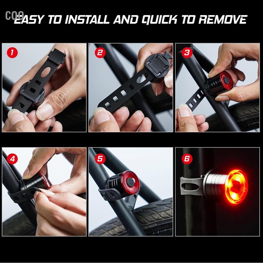 Coo Coo Bike Tail Light LED Xe đạp Chu kỳ phía sau Cảnh báo đèn hậu ban đêm an toàn