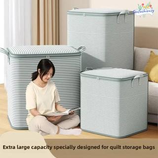Túi đựng chăn bông ITRUMPET, có tay cầm Thùng đựng quần áo bằng vải không dệt, khóa kéo đôi dung tích lớn Túi đóng gói di chuyển chống bụi Hộp lưu trữ và phân loại đồ chơi