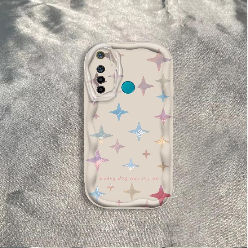 Thích hợp cho Realme 5 5i 5S 6i 3D Vỏ điện thoại chống sốc TPU mềm Star