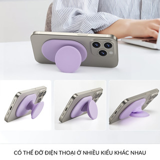 Giá Đỡ Điện Thoại Từ Tính Popkon Puff Siêu Mỏng 6mm Kiêm Vòng Cầm Tay