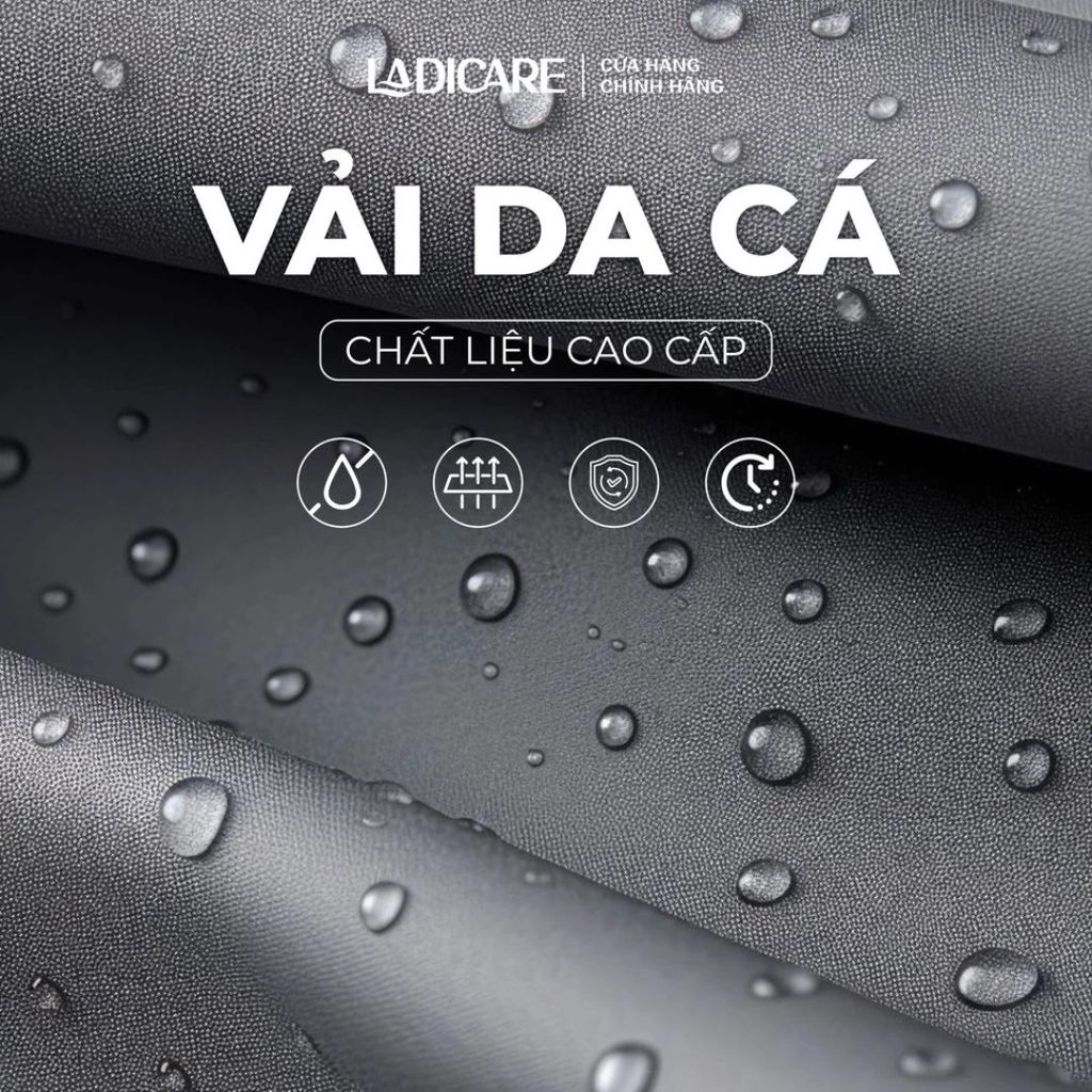 [Loại tốt] Áo mưa bít LADICARE kiểu kín toàn thân vải da cá chống thấm cao cấp phù hợp cho cả nam nữ đi xe máy