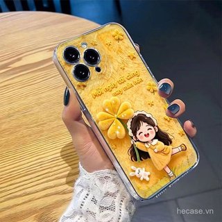 Ốp Điện Thoại Hoạt Hình Cô Gái Nhỏ Dễ Thương Thích Hợp Cho iPhone 11promax 12promax 11 12 13 14 Pro max 15promax 15 16 17 pro max xr xs 12pro 13pro Ốp Mềm Chống Sốc
