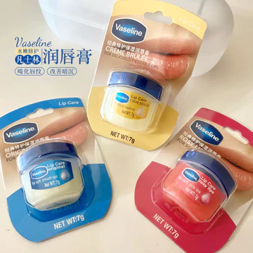 Vaseline Vaseline Lip Balm Dưỡng Ẩm Dưỡng Ẩm Chống Khô Pha Lê Thạch Son Dưỡng Môi Môi Mặt nạ Phai Nhăn Môi 7g