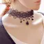 AqToCna Thời Trang Gothic Ren Retro Choker Cổ Hoa Mặt Dây Chuyền Nelace Trang Sức AqToCna