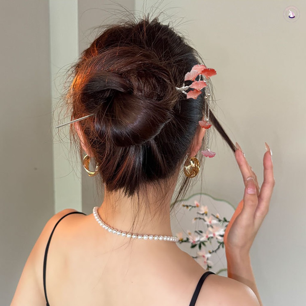 Quạt Tóc Có Tua Rua Vintage Kim Loại Đũa Tóc Cho Dày Tạo Kiểu Tóc Trang Trí