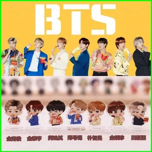 HT3 7 Chiếc KPOP BTS Nhân Vật Hành Động Acrylic Bàn Đứng Ban JIN RAPMONSTER JUNGKOOK SUGA V BTS Derivative Desktop Orname