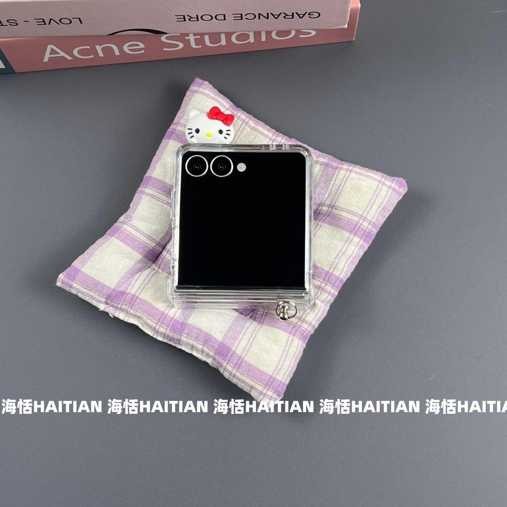 Thích Hợp Cho Samsung Galaxy ZFlip7 zflip6 Vỏ Điện Thoại Hoạt Hình 3D Dây Gấp Vỏ Cứng Cho Z Flip 7 6 5 4 3 5G Vỏ Bảo Vệ