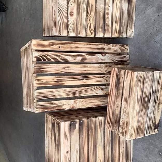 Thùng gỗ thông đa năng tiện dụng đóng theo dạng thùng pallet thùng dùng để trang trí, để đồ phù hợp cho homestay | BigBuy360 - bigbuy360.vn