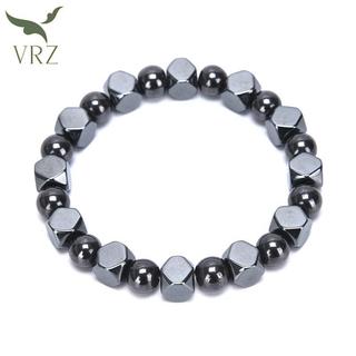 VRZ Từ Hematite Hạt Co Giãn Chăm Sóc Sức Khỏe Vòng Tay Nam Lắc Tay Trang Sức HOT