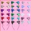 SY Sequin Cân Mèo Kitty Dễ Thương Băng Đô Cho Bé Gái Mũ Đội Đầu Phụ Kiện Tóc Đạo Cụ Ảnh Sinh Nhật Trang Trí Tiệc Sống Fascis