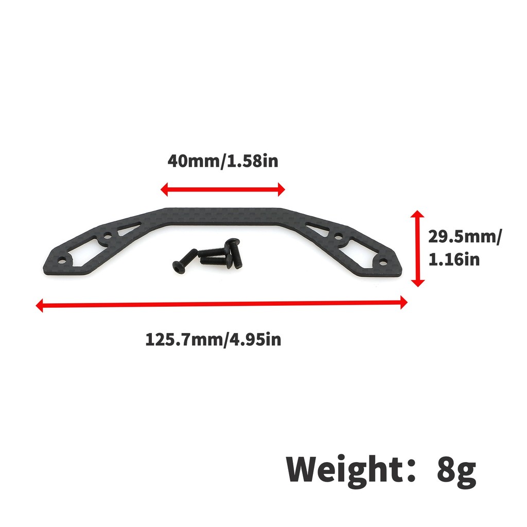 Bộ phận nâng cấp bằng sợi Carbon Ghế cố định hộp số, giá đỡ cố định lái, tấm ép xốp, giá đỡ giảm xóc cho Tamiya XV01 XV-01 1 / 10 RC Phụ kiện dự phòng ô tô