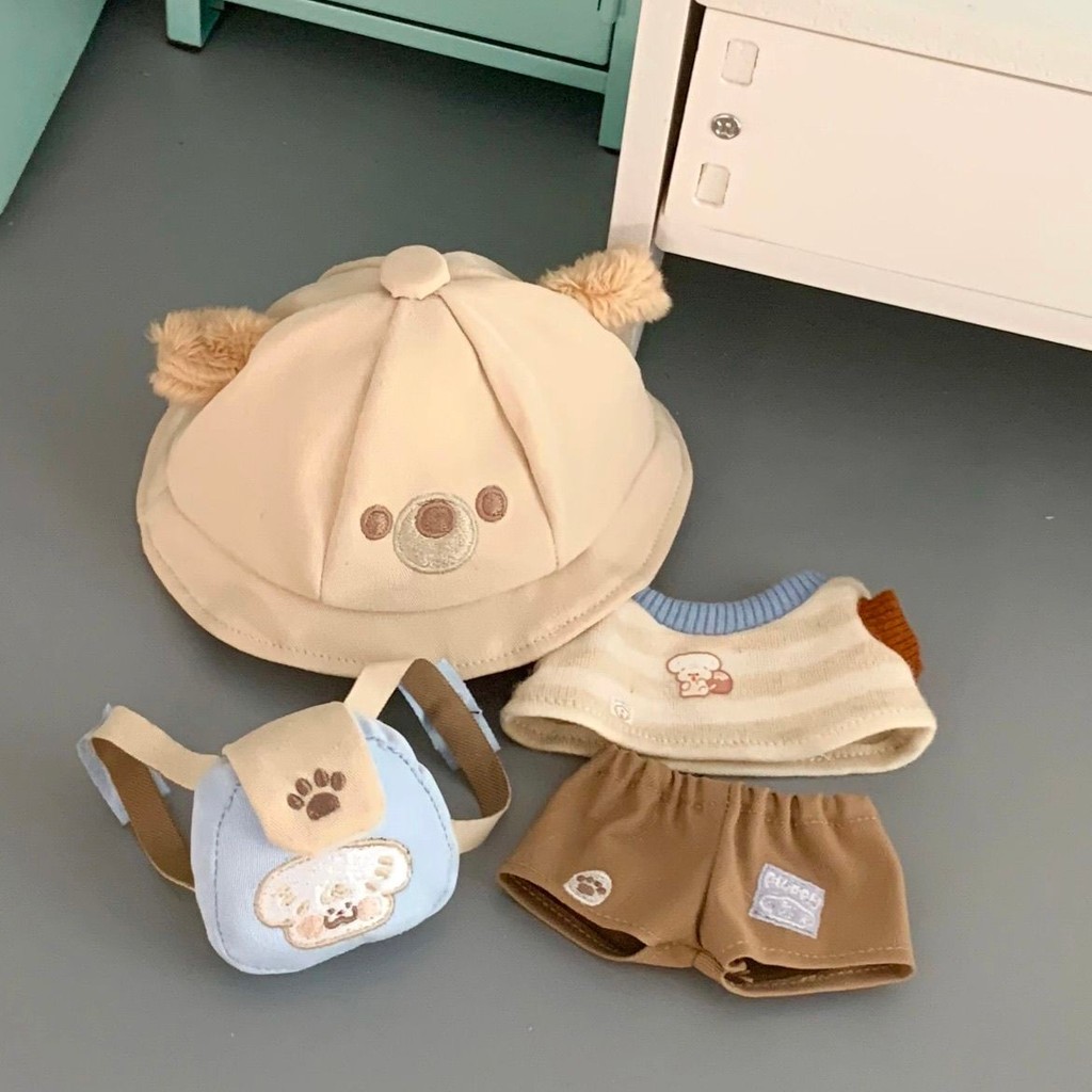 Búp Bê Cotton 10cm "Móc Chó Panini" "Bộ Quần Áo Bé Dễ Thương Sang Trọng Búp Bê Trang Phục Thay Thế