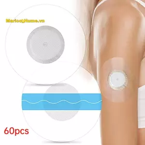 60Pack Libre Cảm Biến Bao Da Miếng Dán Không Cao Su Cho Libre 2 / 3 Băng Cắt Sẵn Không Có Keo Dán Trên Trung Tâm Chống Thấm Nước