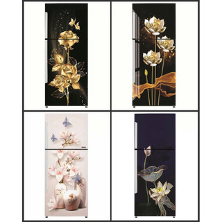 Decal cao cấp dán tủ lạnh nhiều mẫu có keo siêu bền chống nước
