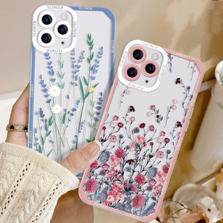 Ốp Điện Thoại Xiaomi Redmi Note 10 11 12 Pro 5G 4G 10S 11S 12S Redmi 12C 10C 9T A1 A2 9 Vỏ Điện Thoại Di Động Nụ Cười Hoa Cúc Dễ Thương INS Hàn Quốc Họa Tiết Thời Trang Trong Suốt Silicon