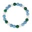 Vòng tay đá tự nhiên - Đá mặt trăng mã não xanh Aquamarine - Handmade Unisex Healing