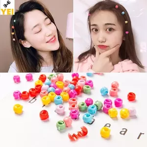 < YEI > Kẹp Tóc Đậu Nhiều Màu Sắc Phong Cách Hàn Quốc Màu Kẹo Hỗn Hợp 50 Miếng Kẹp Tóc Trẻ Em Ngọt Ngào Và Dễ Thương Mới