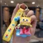 HT3 SpongeBob SquarePants Xe Móc Khóa Patrick Ngôi Sao Mặt Dây Chuyền Hoạt Hình Túi Phụ Kiện Anime Ngoại Vi TH3