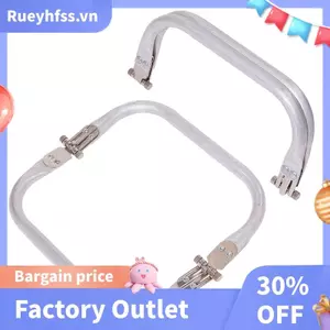 2 Chiếc 6 Inch Kim Loại Ví Khung Hình Chữ Nhật Túi Kiss Khóa Chữ U Túi Tay Cầm Vòm Khung Bên Trong Hình Ống Phần Cứng