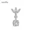 AqToCna Thép Không Gỉ Hoa Bướm Bụng Nút Nhẫn Nữ Pha Lê Zircon Trái Tim Rốn Xuyên Trang Trí Gợi Cảm Cơ Thể Trang Sức AqToCna