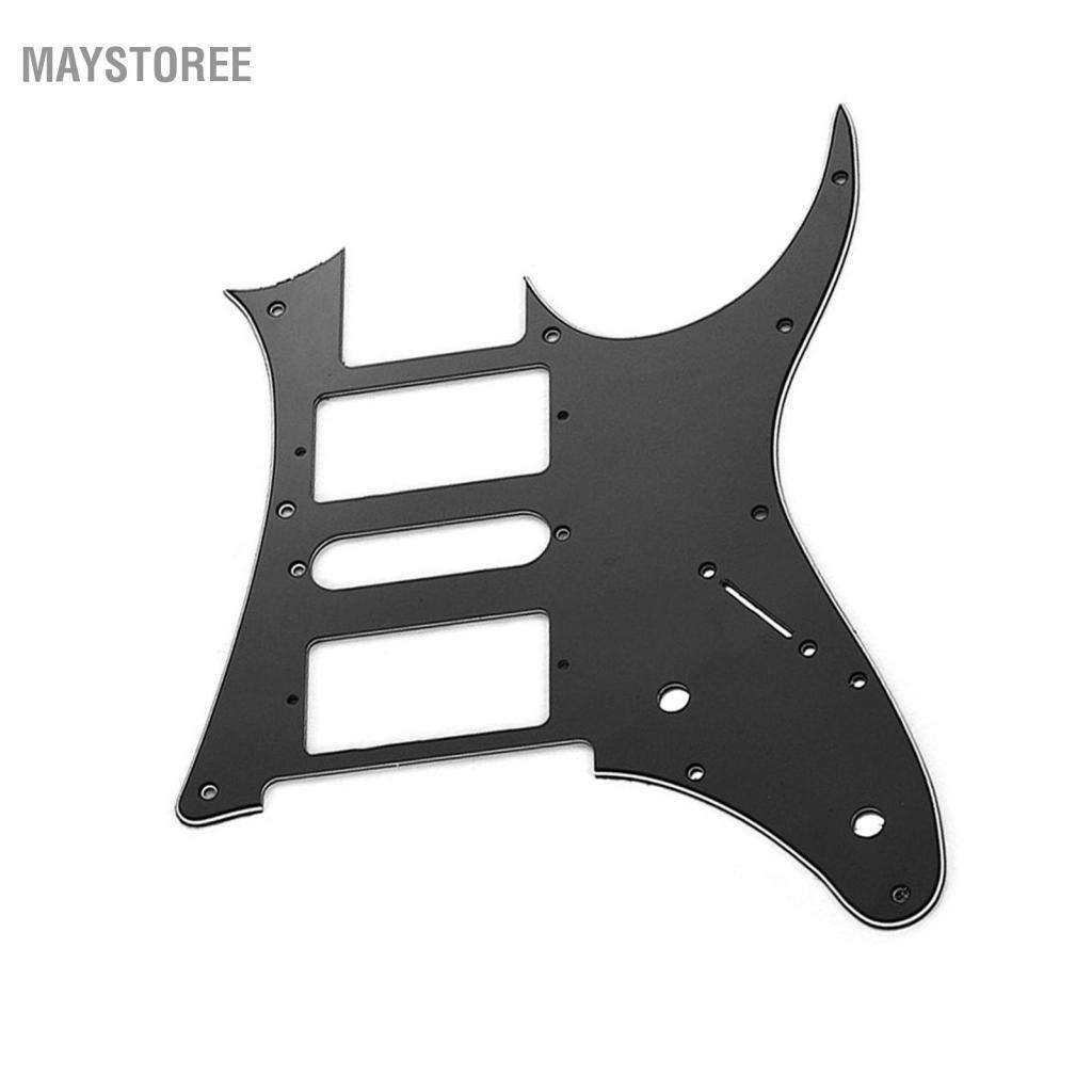 Maystoree Maystoree Pick Guard Chất liệu Celluloid PVC Đàn Guitar Điện Pickguard cho Humbucker Đĩa đơn (Đen)