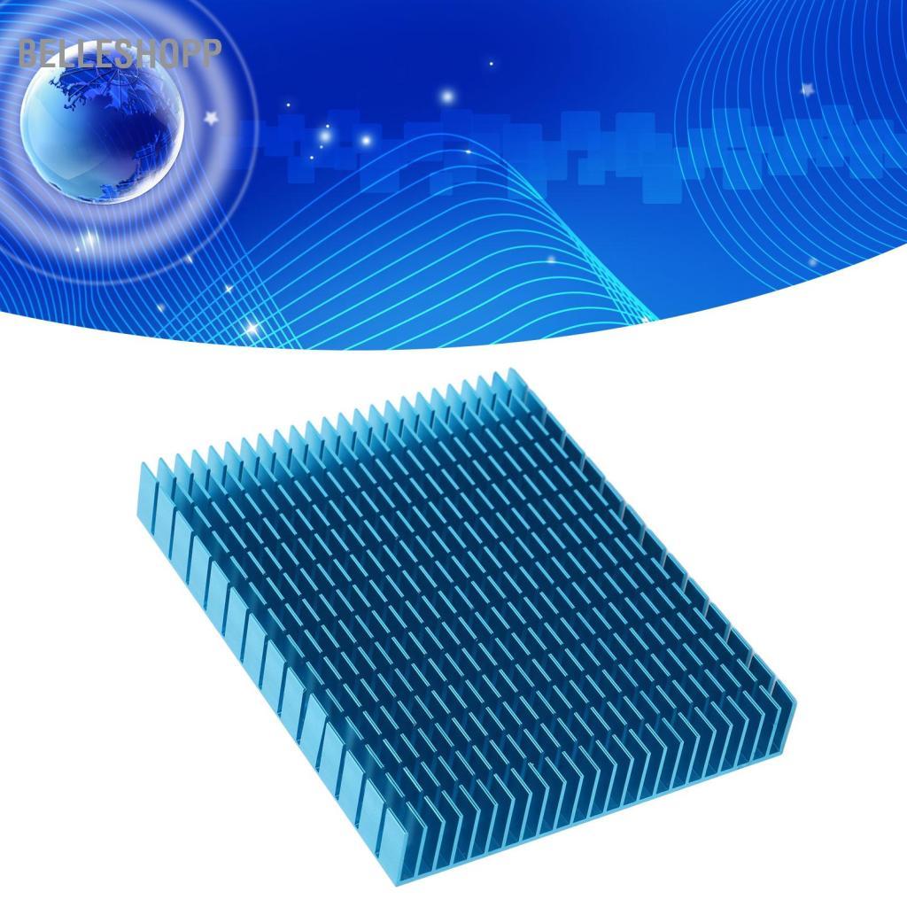 Belleshopp Belleshopp Tản nhiệt 150x120x20mm Tản nhiệt nhôm cho PC Làm mát máy tính Bảng mạch PCB Mô-đun tản nhiệt vây hiệu suất cao (Màu xanh da trời)