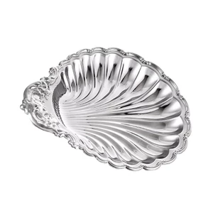 Yoo Vỏ Hình Bát Salad Inox Đĩa Phục Vụ Trang Trí Đai Ốc Khay Trưng Bày Cho Tiệc Ăn Trang Trí Nhà Cửa
