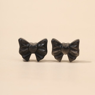 Bạc Tự Nhiên Obsidian Nhỏ Khắc Sư Tử Mèo Tách Hạt Phụ Kiện Gấu Bướm Mèo May Mắn Phụ Kiện diy Mặt Dây Chuyền NNPN