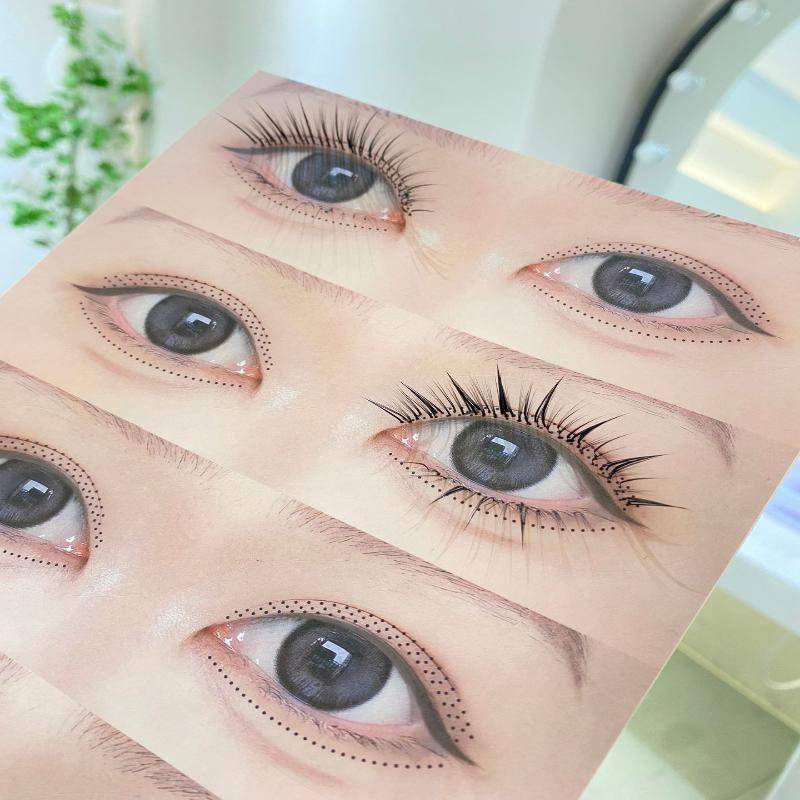 HFSHY 8/40 cái dụng cụ tập luyện lông mi, mô phỏng hình dạng mắt VN