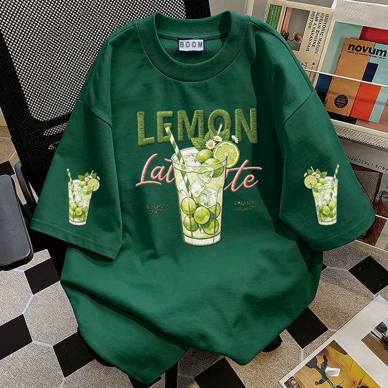 BOOM Áo thun nữ kiểu hàn quốc form rộng tay lỡ cổ tròn cotton Mát-Hè hot trend in cách dễ thương Áo phông form vừaV049