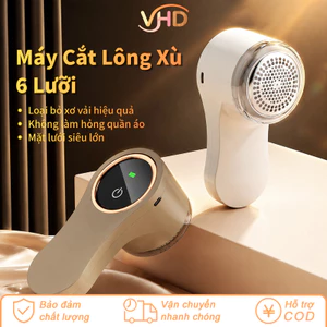 Máy Cắt Lông Xù Thế Hệ Mới – 6 Lưỡi Cắt, Màn Hình LED, Sạc Điện Thông Minh, Hoạt Động Êm Ái, Cạo Sạch Bông Xơ