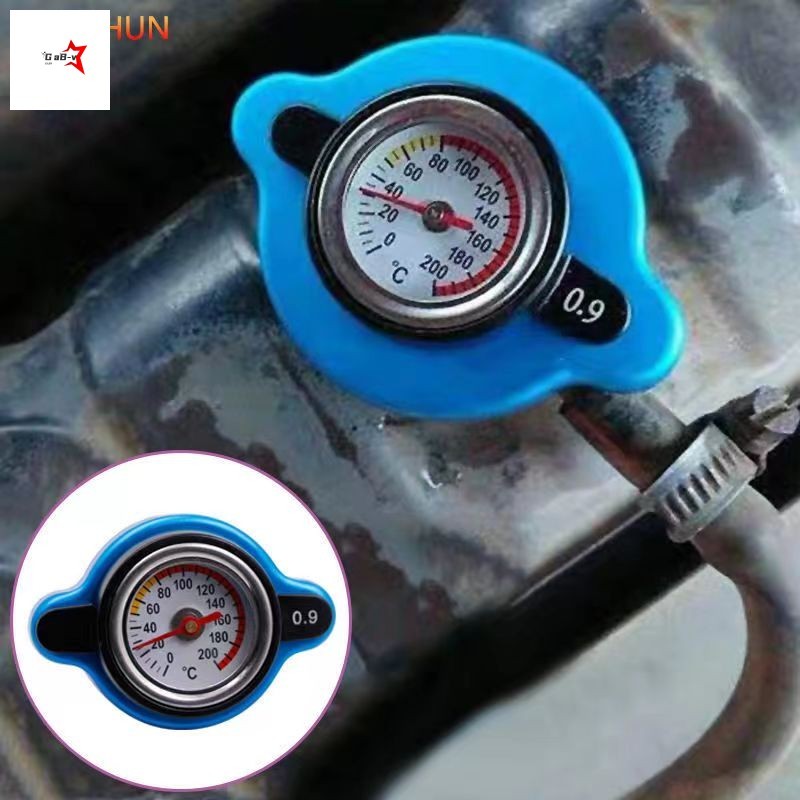 Nắp tản nhiệt ô tô đa năng - Đồng hồ đo nhiệt độ nước bằng thép không gỉ 0,9 / 1.1 / 1.3 Bar
