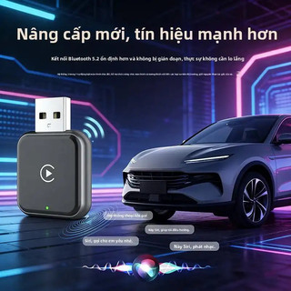 Adapter CarPlay không dây cho ô tô hỗ trợ Android Auto chuyển đổi có dây sang không dây kết nối nhanh chóng