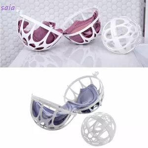 SAIA Áo Ngực Giặt Bóng, Máy Giặt Áo Ngực Chống Biến Dạng Túi Giặt, Dụng Cụ Vệ Sinh Nhựa Chống Gió Làm Sạch Áo Ngực Túi Nhà