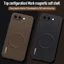 Dành cho Google Pixel 9a Vỏ mềm da PU có họa tiết từ tính dập nổi thân thiện với da