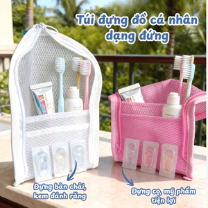 Túi Đựng Mỹ Phẩm Du Lịch HomeMate Gấp Gọn – Túi Lưới Đựng Đồ Cá Nhân Chống Nước, Dạng Đứng Tiện Lợi