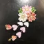 Kẹp tóc hoa PYCOU Sakura, Kẹp tóc tua rua hoa phong cách cổ xưa thủ công, Phụ kiện tóc Chất liệu vải Thiết kế hoa Tua rua ngọt ngào Mũ nón Kimono Nhật Bản dành cho nữ