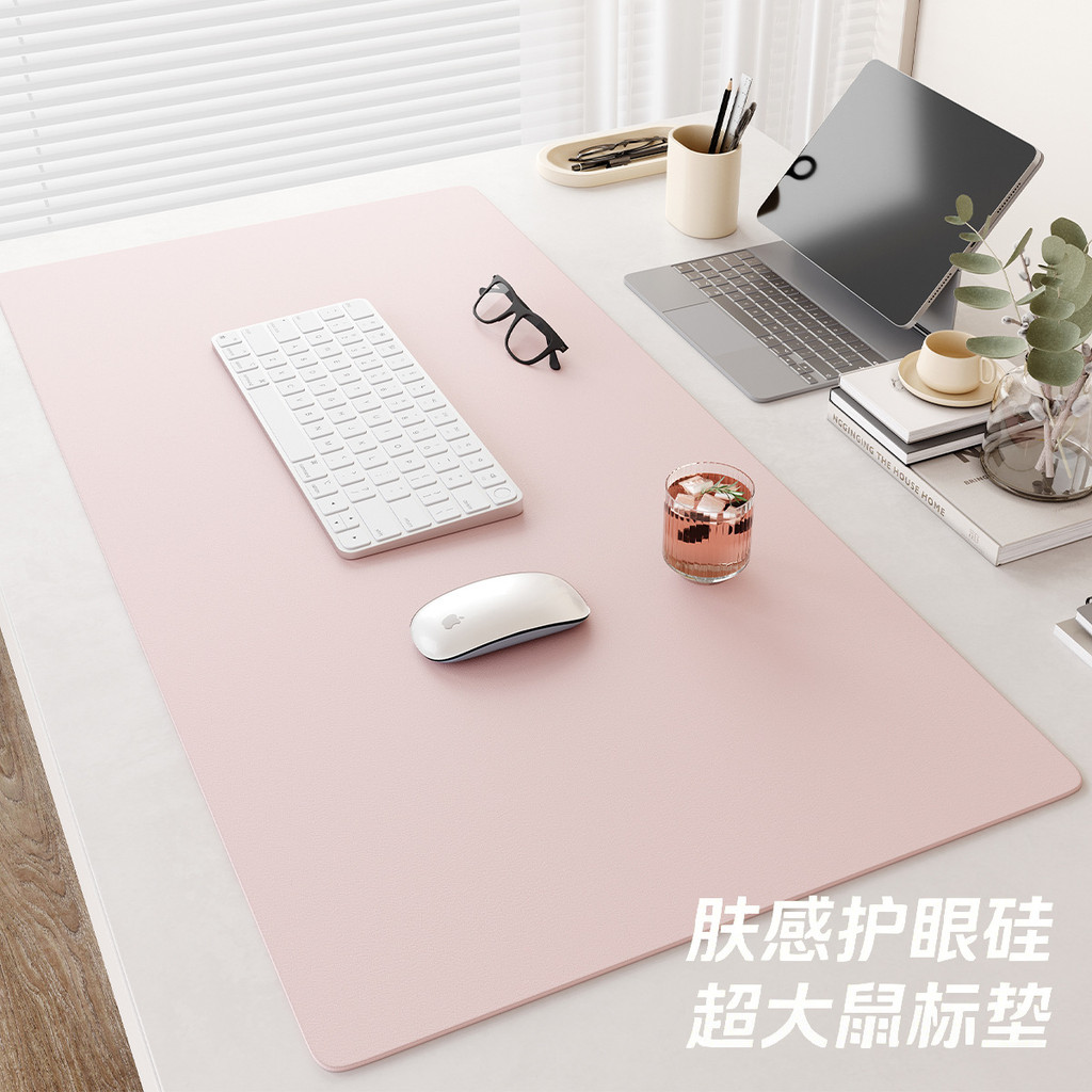 thảm trải bàn làm việc silicon màu pastel miếng lót chuột cỡ lớn chống nước chịu nhiệt viết chữ êm ái cho văn phòng học sinh