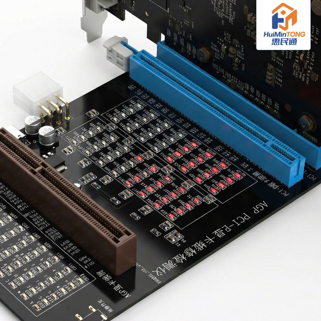 Đèn kiểm tra LED Card đồ họa AGP & PCI-E, Công cụ chẩn đoán sửa chữa GPU không hiển thị & lỗi không ổn định