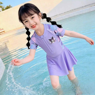 Đồ bơi trẻ em Kuromi One Piece | Bộ đồ tắm dễ thương cho bé gái mùa hè