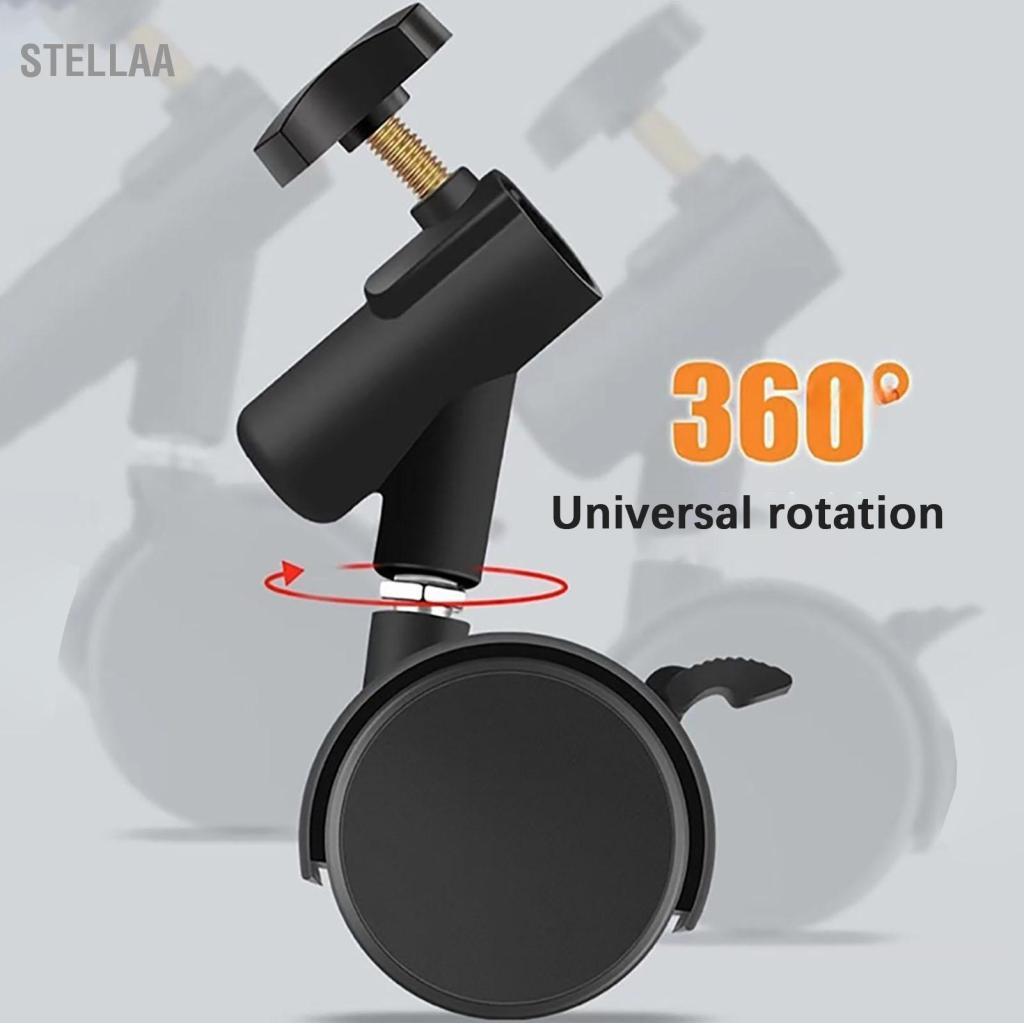 Stellaa Stellaa 3 cái/bộ Xoay Linh Hoạt Bánh Bánh Xe có Đường Kính 16mm Lỗ Gắn để Chụp Ảnh Chân Đế Tripod