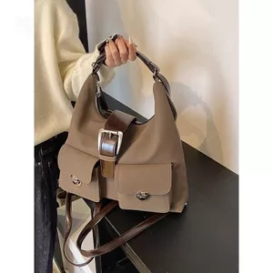 Đi lại Retro Mờ Dung Tích Lớn Ba Lô Nữ Phong Cách Mới Ba Lô Phù Hợp Với Hợp Thời Trang Túi Đeo Vai Túi Tote