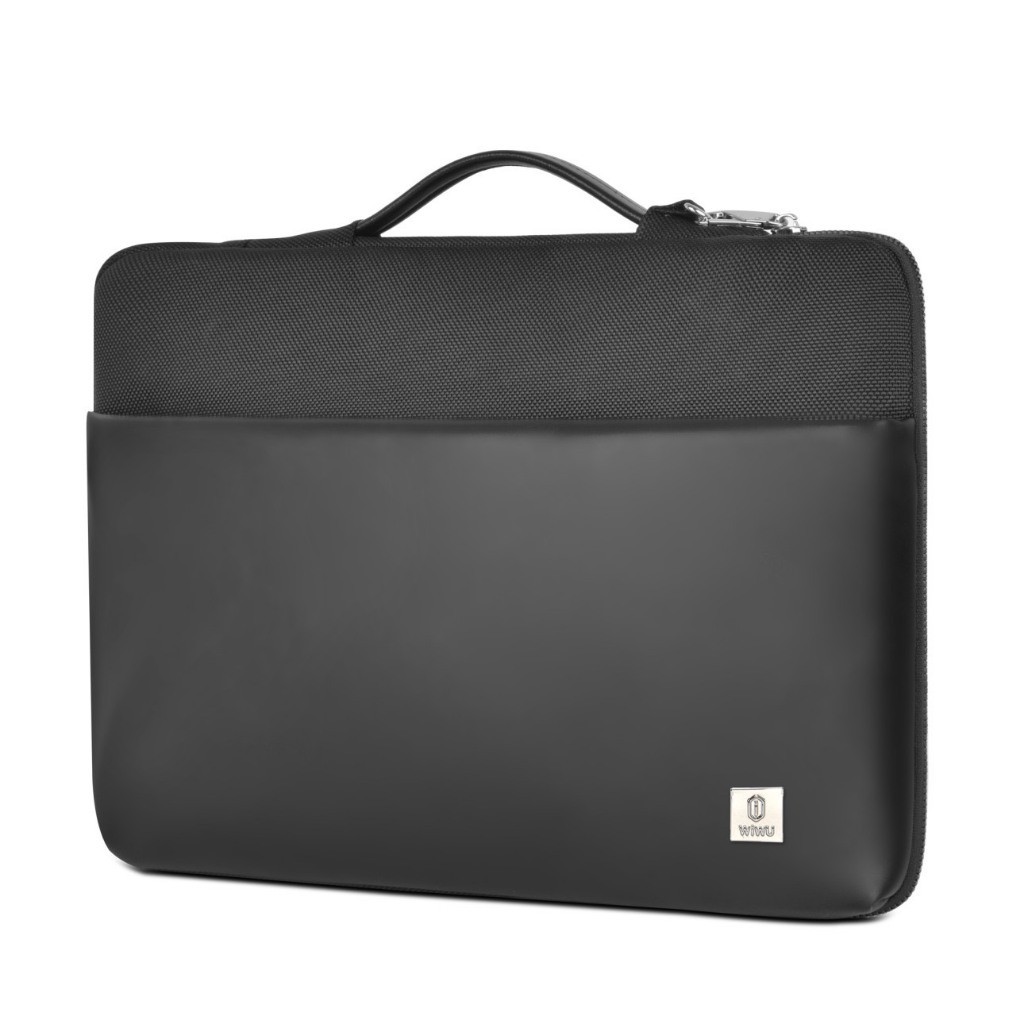 [Chính Hãng] Túi Xách Chống Sốc WIWU Hali Sleeve Bag Cho Laptop/ Macbook 14 16 Inch- Da PU Chống Nước, Lót Lông Siêu Nhẹ