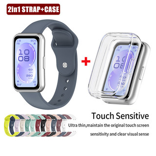 Dây đeo silicon thể thao 2 TRONG 1 cho dây đeo đồng hồ Huawei Band 11 / 11 Pro Dây đeo đồng hồ có vỏ bảo vệ
