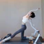 Tay Dài Có Miếng Lót Ngực, Sling Two-Piece Cho Yoga và Pilates - Thời Trang, Nâng Hông