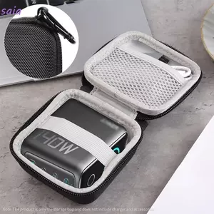 Túi EVA cứng lưu trữ cho bộ sạc Anker 140W, hộp màn hình kỹ thuật số, màu đen
